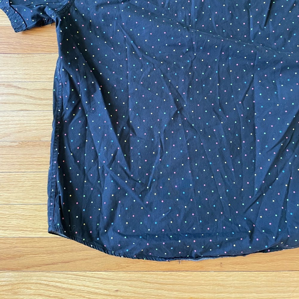 Broken Threads Rainbow Polka Dot Short Sleeve But… - image 2